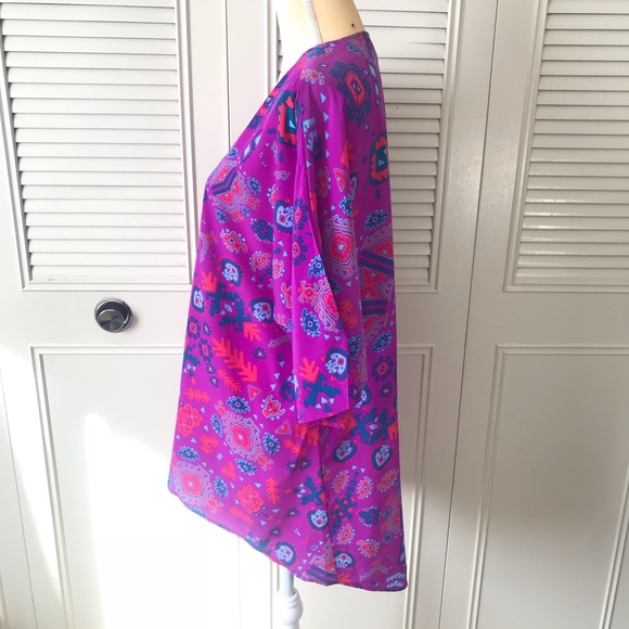 LulaRoe purple kimono - Picture 3 of 5